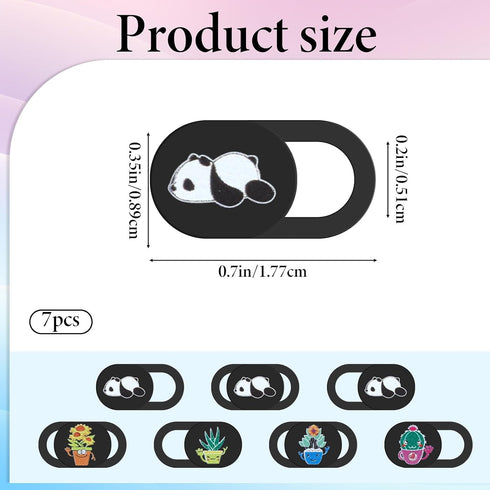 Fyntave 7 Pcs Laptop Camera Cover Slide, Webcam Cover Slide, Ultra-Thin Camera Privacy Covers Web Cam Privacy Blocker