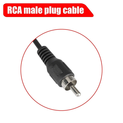 RCA to Bare Wire Speaker Cable | 10 FT Subwoofer HDTV Cable Male Plug Connector for Speakers Amplifier - 2 Pack