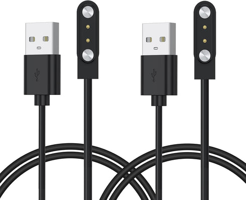 Meliya 2-Pack Compatible for Bark Smart Watch Charger, Replacement Magnetic USB Charging Cable