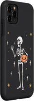 iPhone 11 Pro Max Funny Halloween Skeleton Holding Jack-O-Lantern Pumpkin Case