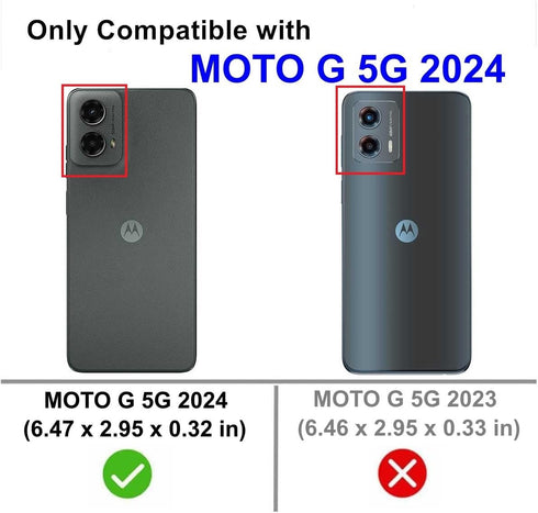 for Moto G 5G 2024 Case (NOT for Moto G 5G 2023), Slim Flexible TPU Shock Absorption Rubber Soft Silicone Cover for