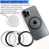 12 Pcs Magnetic Wireless Charging Metal Ring Kit, Ultra Thin Notched & Round Conversion for MagSafe iPhone