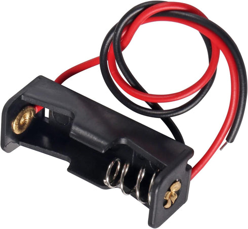 AEDIKO 10pcs A23 23A 12V Battery Holder Battery Holder with Wire Battery Holder Spring Clip Case Black Plastic Housing