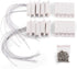 10pcs Max Magnetic Contact Surface Mount Alarm 10W 100V 0.5A for Door Window Security with Lead Wire & 3M Adhesive