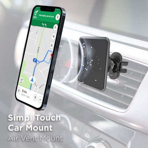 Mighty Mount 360 14/15/16/17, Magnetic Phone Holder for Car - Magnetic Air Vent Phone Mount, Adjustable Hands-Free Car
