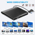 Ziweo 3.0 External USB Type-C CD DVD +/-RW Drive - Portable CD ROM Reader & DVD Burner with Protective Carrying Case