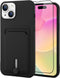 MZELQ TPU Wallet Compatible with iPhone 15 Case 2023, Card Holder Camera Protection Cover + Screen Protector