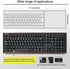 ANRACHEL 104/107 Universal Clear Desktop Computer Keyboard Protection Skin Protector Cover for PC Keys Standard