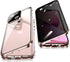 Jonwelsy Anti Peeping Case for iPhone 13, 360 Degree Protection Cover, Privacy Tempered Glass Anti-Spy Case Pink