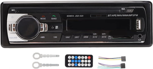 Multimedia Car Stereo Receiver, Car Radio with AI Voice Control, Bluetooth Hands-Free Calling, Support MP3 WMA WAV
