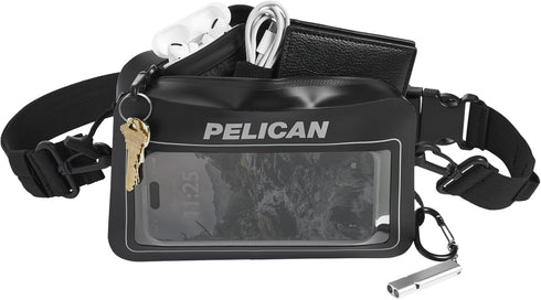Pelican Marine Waterproof Sling Bag 2L, Crossbody Bag with Detachable Strap and Touchscreen Compatible Phone Compartment