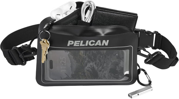 Pelican Marine Waterproof Sling Bag 2L, Crossbody Bag with Detachable Strap and Touchscreen Compatible Phone Compartment