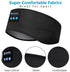 Wireless Bluetooth Sports Headband Headphones, Ultra-Thin HD Stereo for Sleeping, Workout, Meditation, Black