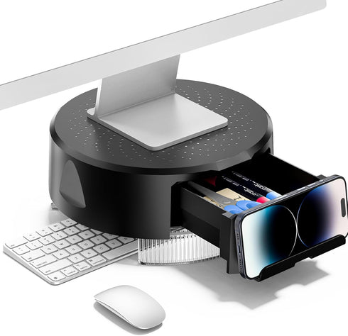 KDD Monitor Stand Riser with Drawer - Computer Monitor Stand for Desk