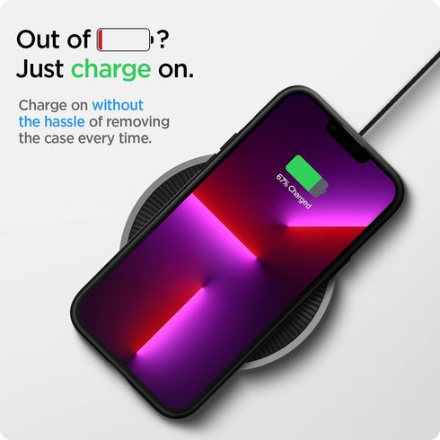 Spigen 13 (2021) Liquid Air Designed for iPhone Pro Max Case - Matte Black