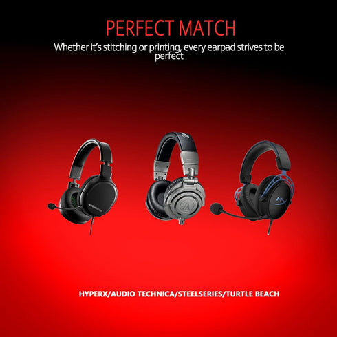 Krone Kalpasmos Large Oval Replacement Ear Pads, Compatible with ATH M50X/M40X/SteelSeries Arctis/HyperX Cloud & Alpha