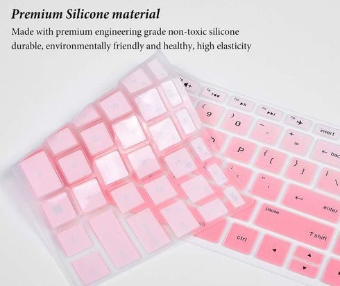 Keyboard Cover for HP Stream 14 inch 14-ds/dg Series, Skin-Gradual Pink for 14-DS0013DX DS0023DX