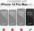 iPhone 14 Pro Max Case, Clear Transparent Jelly Protective Silicone Phone Case, Thin Slim Fit Soft TPU Shockproof,