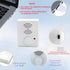 XLW 16 Items,etc-White-2P Minutes Voice Recorder for Stuffed Animals,Voice Box for Recordable Presents Button Sound Box