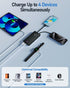GrnOas.E Bank,10000mAh 22.5W Cables4 2 Powerbank,5V/3A Power Max Portable Charger Built in Outputs Inputs External