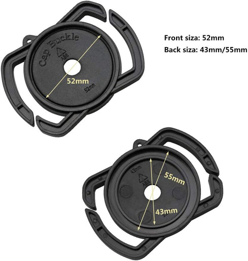 Anti-Lost Button Holder Keeper for Cameras, Lens Cap Buckle for Canon Nikon Sony Pentax Sigma DSLR/SLR/Evil (43x52x55mm)