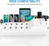 USB Charging Stations, 50W 10A, 10 Ports Multiple Charging Block/Power USB Strip for iPhone, Android, Smartphone,