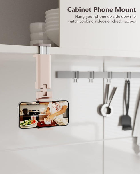 MiiKARE Airplane Travel Essentials Phone Holder, Universal Handsfree Mount for Flying with 360 Degree Rotation