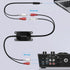 Smof RCA Ground Loop Isolator - Audio Signal Noise Cancellation with 3.5mm Audio Adapter Cable (Black)