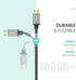 UGREEN 1.5FT Micro USB Cable - Fast Charging, Durable Nylon Braided Charger for Samsung Galaxy S7, LG V10, PS4 & More.