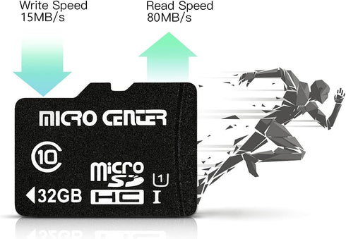 INLAND Micro Center 32GB Class 10 MicroSDHC Flash Memory Card, 10 Pack with Adapter for Mobile Devices
