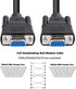 DTech 5 Feet DB9 RS232 Serial Cable Female to Female Null Modem Cord, Full Handshaking 7 Wire Crossover for Data