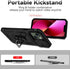 SunStory iPhone 13/14 Case (Black) - Military-Grade, HD Screen Protector, Slide Camera Cover & Kickstand.