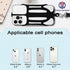 Cell Phone Lanyards with Adjustable Neck Strap, Universal Neck Phone Holder for iPhone, Galaxy and Most Smartphones