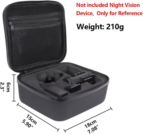 Zipper Waterproof Protective Box, EVA PU Travel Carrying Case Compatible with NVG10 Kit, Portable Storage Bag