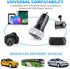 Dual USB Car Charger Quick Charge 3.0 Fast Charging Adapter for iPhone 11/11 Pro/MAX/XS/XR/X/10, iPad, Samsung