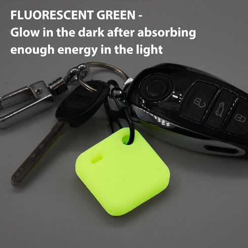 Silicone Case for Tile Mate 2020 & 2018 - 2 Pack Anti-scratch Protective Cover with Keychains and Carabiner