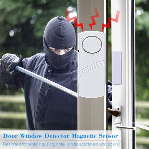 2 Pack Wireless Door Window Alarm, Magnetic Burglar Alert Sensor, Loud Door Alarms for Kids Safety, Home Security
