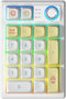 Gasket Creamy Wireless Mechanical Numpad, Programmable Macro Keypad with RGB Backlit, Hot Swappable, Rechargeable,