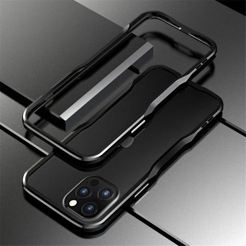HENGHUI Aluminum Bumpers Case for iPhone 13 Pro Max, Shock Absorbent Slim Cool Design (Black)