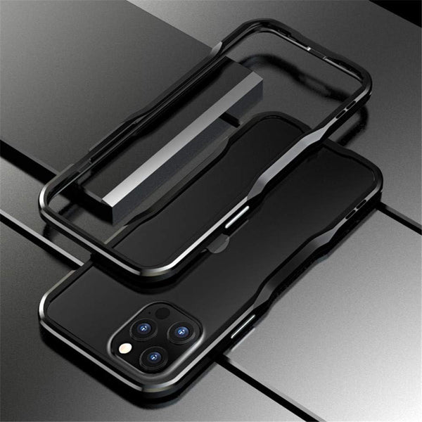 HENGHUI Aluminum Bumpers Case for iPhone 13 Pro Max, Shock Absorbent Slim Cool Design (Black)