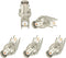 Superbat BNC Connector BNC Female Bulkhead Solder PCB Mount Right Angle Connector for CCTV Systems (5pcs)