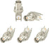 Superbat BNC Connector BNC Female Bulkhead Solder PCB Mount Right Angle Connector for CCTV Systems (5pcs)