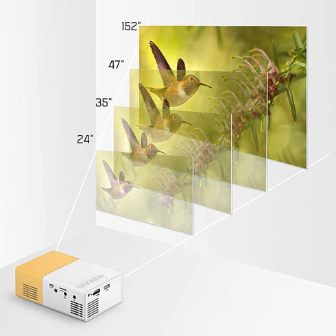 Mini Projector, 2023 Upgraded Portable Multimedia Home Theater Video Projector with Full HD 1080P for PS4, PS5, Xbox