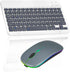 Rechargeable Bluetooth Keyboard and Mouse Combo for Amazon Fire HD 10 (2017), Shadow Grey
