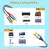 MCSPER (6.6FT), 2.0 2 USB to RCA Audio Cable USB Male to RCA Male Stereo Audio Cable Converter, Nylon Braided USB