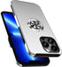 PELEPUES Shockproof Case for iPhone 13 Pro 6.1'', Military Grade Cover with Embedded Finger Ring & Metal Stand (Silver)
