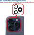 Vimour 15 (2 Sets) Rear Camera Lens Glass Replacement for iPhone Pro Pre-Installed Adhesive with Installation Manual