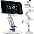 QooWare Phone Stand for Desk - Adjustable Height and Angle Foldable Cell Phone