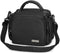 CADeN Compact Waterproof Camera Shoulder Bag for Nikon, Canon, Sony SLR/DSLR, Black