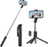 SelfieShow Extendable Selfie Stick Tripod with Wireless Remote and Stand, Portable, Lightweight for iPhone 15 14 13 12